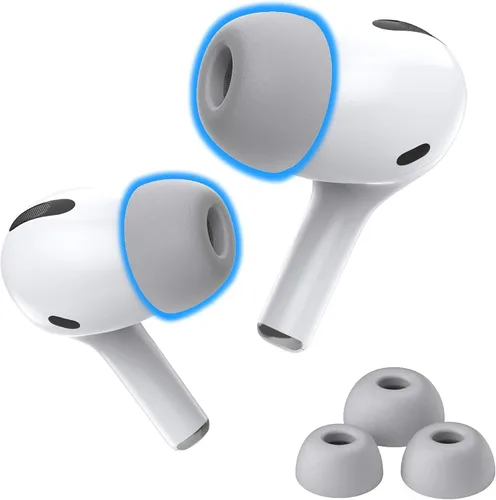 Miniatura 18 de Foam Masters - Almohadillas de espuma viscoelástica para AirPods Pro de 1ª y 2ª generación, cómodas, seguras, mejor cancelación de ruido, versión