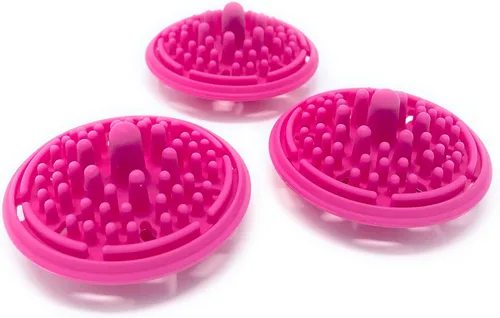 Miniatura 15 de Paint Puck Limpiador de pinceles (paquete de 3, negro) - Inserto de silicona reutilizable con succión y protuberancias para limpiar pinceles