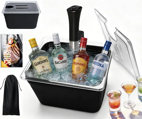 Miniatura 13 de Cocina Sous Vide, enfriador de vino, 1000 W, máquina Sous Vide para cocina, circulador de inmersión, kit de Sous Vide con bolsas de vacío, bomba