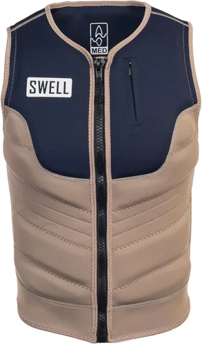 Miniatura 6 de Chaleco de neopreno Wakesurf Comp para hombre, diseñado exclusivamente para Wake Surf, pero ideal para todas las demás actividades de deportes Peltre