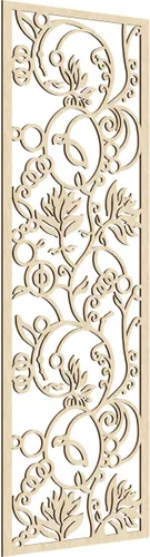 Miniatura 164 de 9 3/8"W x 24 3/8"H x 1/4"T Caspio Decorativos Paneles De Pared De Madera De Calado, Roble Rojo rojo (Red Oak)