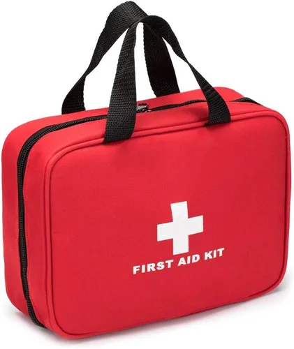 Miniatura 3 de Bolsa de primeros auxilios roja vacía para viajes, bolsa de rescate compacta para responder ante emergencias, almacenamiento de medicinas para Verde
