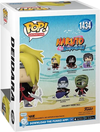 Miniatura 3 de POP Naruto Shippuden - Figura de vinilo de Deidara Funko (con funda protectora de caja compatible), multicolor, 3.75 pulgadas