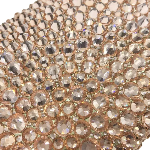 Miniatura 7 de Boutique De FGG Bolsos de noche para mujer, bolsos de boda de cristal con picos