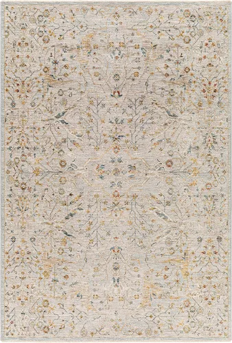 Miniatura 12 de Hauteloom Kunzite - Alfombra de área para sala de estar, dormitorio, borde de medallón floral geométrico envejecido, tradicional oriental de Marrón