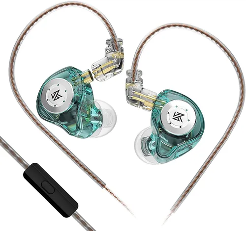Miniatura 11 de KZ Castor - Auriculares intrauditivos, sonido de graves mejorado HiFi, IEMs aislantes de ruido ajustables, auriculares con cable de doble