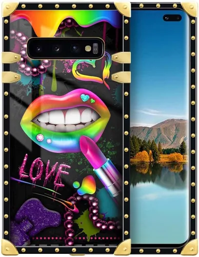 Miniatura 212 de Funda compatible con Samsung Galaxy Note 10 Plus, Lipstick Lips Note 10 Plus para niñas, TPU suave a prueba de golpes, protección rígida