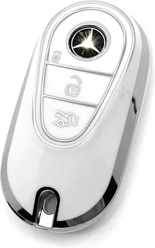 Miniatura 34 de Adecuado para llaves Mercedes Benz. Funda de llave de TPU suave avanzada es compatible con CLS CLK AMG CLK GLC GLE GLS ML SL SLK A C E R S G Llave
