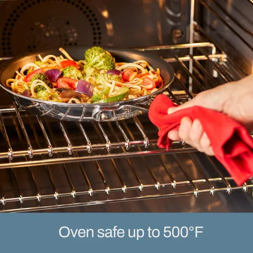 Miniatura 6 de All-Clad D3 - Juego de utensilios de cocina antiadherentes de acero inoxidable de 3 capas, 10 piezas, inducción, apto para horno 600F, juego
