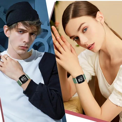 Miniatura 5 de Paquete de 6 correas elásticas ajustables para reloj compatibles con Fitbit Versa/Fitbit Versa Lite/Fitbit Versa 2 para mujeres y hombres, correa