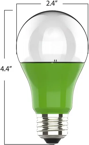Miniatura 6 de Feit Electric Bombilla LED de espectro completo A19/GROW/LEDG2/BX, equivalente a 60 W, A19, no regulable, color verde