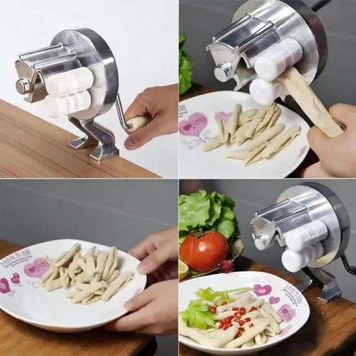 Miniatura 5 de Máquina manual de pasta Cavatelli, aluminio resistente, fácil operación, antiadherente, compacta para ñoquis de cocina en el hogar