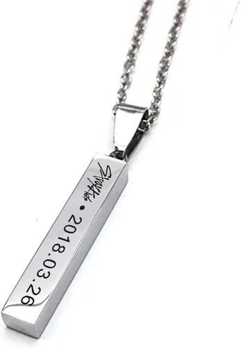 Kpop Stray - Pulsera de acero de titanio para niños, diseño de Straykids con nombre de miembro, con colgante de nombre de cumpleaños, joyería Kpop