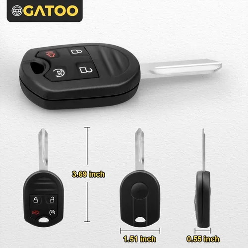 Miniatura 5 de Llavero de Reemplazo Compatible con Ford F250 F350 F450 F550 Super Duty Flex Explorer 2011 2012 2013 2014 2015 2016 2017 2018 2019 Control Remoto