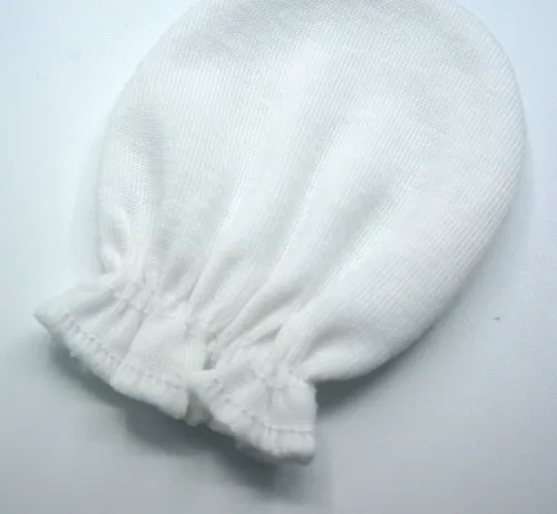 Miniatura 3 de 6 pares de guantes unisex para bebé, 100% algodón, color liso