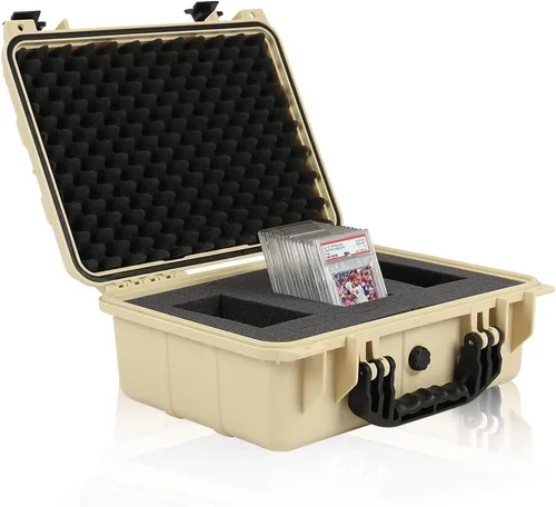 G-PLUS Caja de almacenamiento de tarjetas graduadas compatible con BGS PSA SGC FGS Tarjetas comerciales deportivas resistentes a la intemperie
