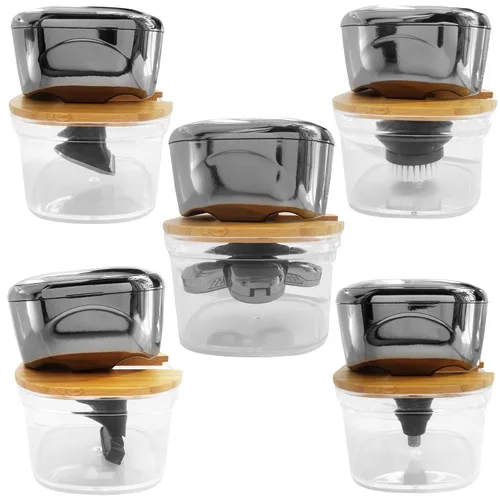 Miniatura 9 de d Bamboo Shaver - Soporte de enjuague compatible con Skull Shaver Pitbull Silver PRO SX5, afeitadora de cabeza y cara, Pitbull, Palma, Butterfly