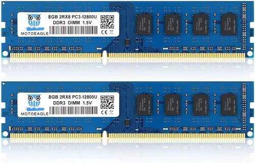 Miniatura 18 de Motoeagle Kit de 8 GB (2 x 4 GB) 2RX8 PC3-10600U DDR3 1333 MHz DIMM RAM 4 GB DDR3 10600 PC3 1333 UDIMM CL9 1.5V 240-Pin Memoria de escritorio DDR3