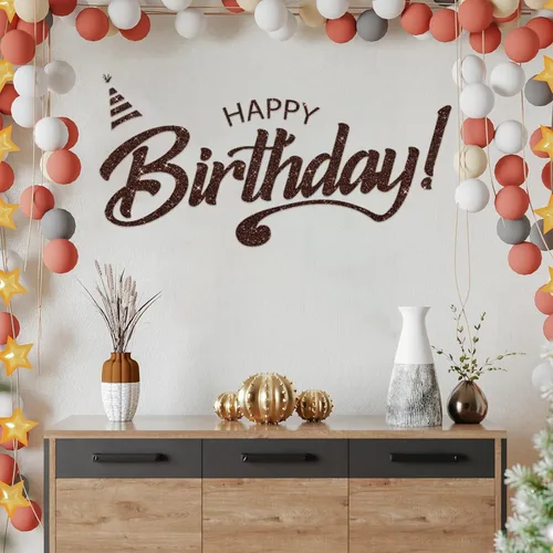 Miniatura 5 de CRE8TIVE Papel tapiz marrón oscuro con purpurina, borde de pared para despegar y pegar, 8 x 80 pulgadas, papel tapiz de tela brillante, extraíble