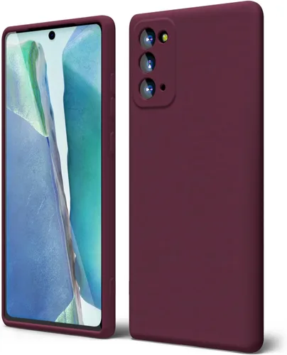 Miniatura 12 de oakxco Funda para teléfono Samsung Galaxy Note 20 Ultra de silicona líquida, bonita funda delgada y fina de goma suave TPU lisa y suave de gel