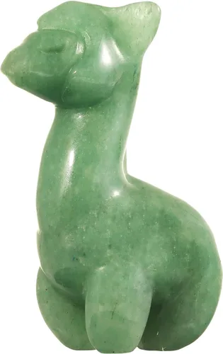 Miniatura 8 de SUNYIK Estatua de cristal de alpaca tallada, escultura de piedra pulida, delicada figura de animal, decoración para ventana de oficina en casa