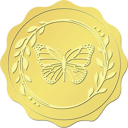 Miniatura 32 de CRASPIRE 408 sellos de certificado en relieve de 2 pulgadas con texto en relieve «You Make a Difference» («You Make a Difference») Sellos en relieve