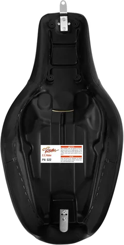 Miniatura 5 de TCT-MOTORPARTS Asiento de pasajero de 2 posiciones para Harley Dyna Wide Glide Fat Bob 2006-2017 # 03 Negro+Naranja