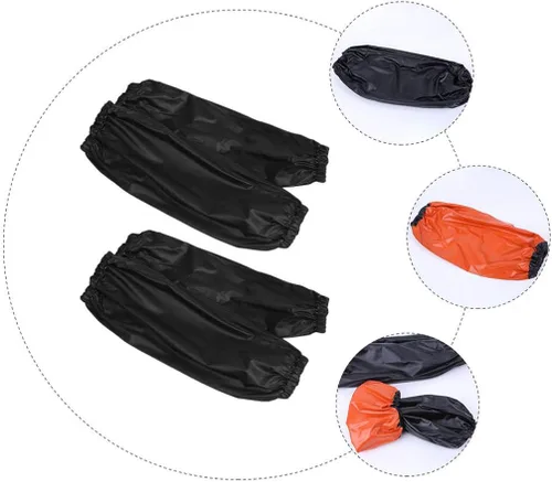 Miniatura 7 de EXCEART 2 pares de fundas impermeables de PVC a prueba de aceite, protector de brazo para antebrazo, protector para cocina, limpieza, lavado