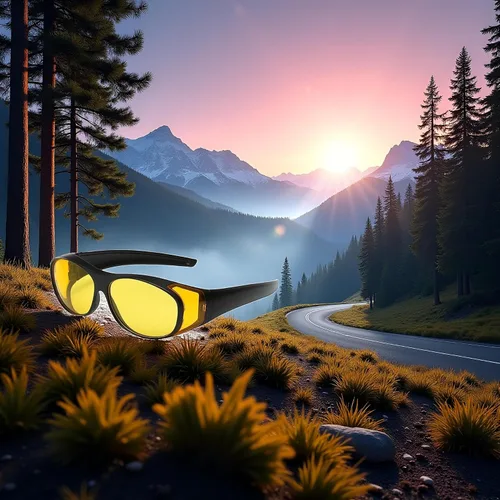 Gafas infrarrojas de visión nocturna - Gafas de conducción con protección UV, gafas térmicas ajustables, gafas de visión nocturna IR para montar al