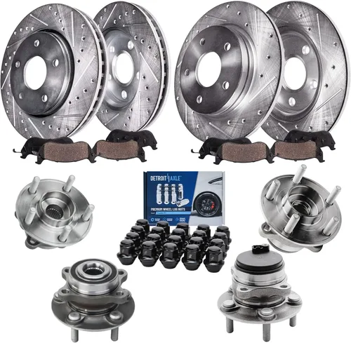 Miniatura 83 de Detroit Axle - Rotores de freno para Ford Mustang 2015, 2016, 2017, 2018, 2019, 2020, 2021, 2022, 2023, repuesto de rotores de freno de disco