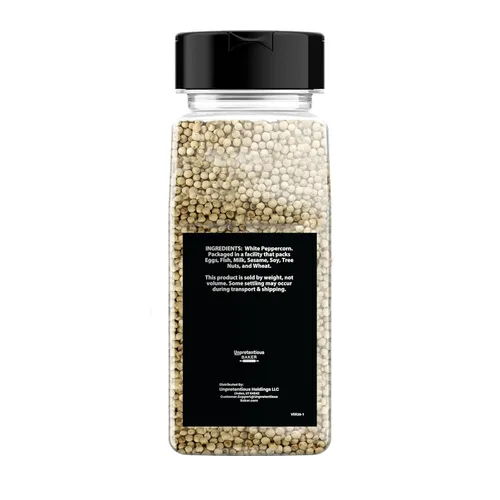 Miniatura 2 de Unpretentious Pimienta blanca entera (2 tazas), añade sabor extra, condimento, recipiente reutilizable