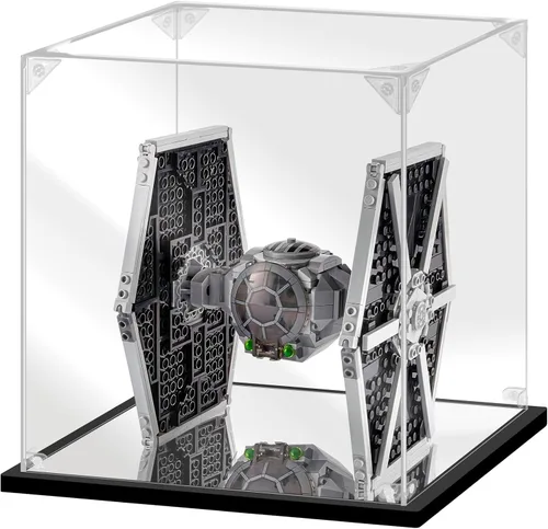 Vitrina acrílica para coleccionables, caja de exhibición para ensamblar para Lego 75300 75304 75349, modelo de casco, caja acrílica transparente