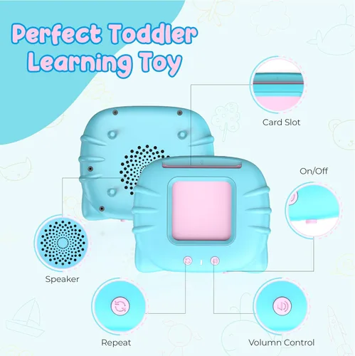 Miniatura 7 de Tarjetas didácticas parlantes QuTZ ABC para niños pequeños de 2 a 4 años, juguetes para autismo, juguetes de terapia del habla, tarjetas educativas