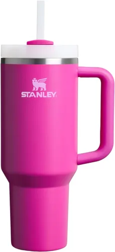 Miniatura 126 de Stanley Quencher H2.0 - Vaso de acero inoxidable con asa, pajilla y tapa FlowState giratoria de 3 posiciones; aislamiento térmico, sin BPA; apto