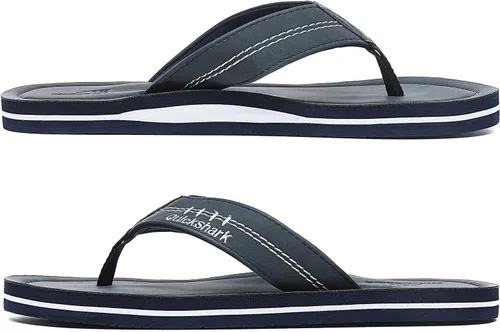 Miniatura 4 de Quickshark Sandalias de cuero para hombre, con soporte de arco, para playa