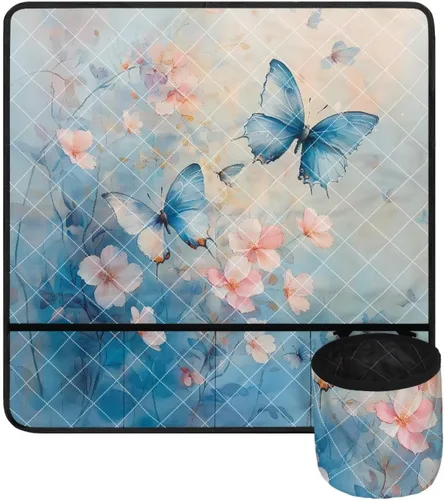 Miniatura 14 de Alfombrilla para máquina de coser con estampado de manzanas rojas para mesa con bolsillos, resistente al polvo, compatible con máquina de coser