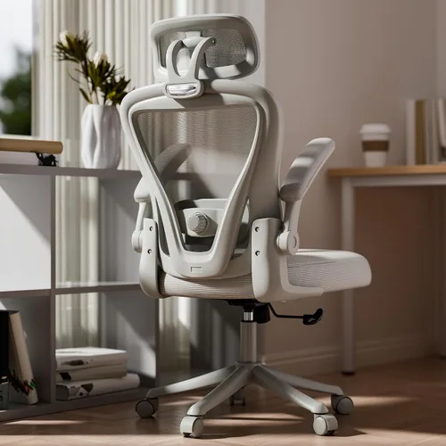 SeekFancy Silla de Oficina Ergonómica M903, Silla de Escritorio para Computadora con Ruedas, Silla de Oficina de Malla de Respaldo Alto con Soporte