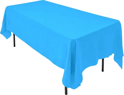 Miniatura 9 de AK TRADING CO. Mantel rectangular de poliéster de 60 x 102 pulgadas, fabricado en Estados Unidos, resistente a las arrugas, ignífugo, duradero