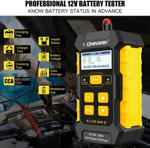 Miniatura 7 de Escáner KW320 OBD2 + cargador de batería KW510