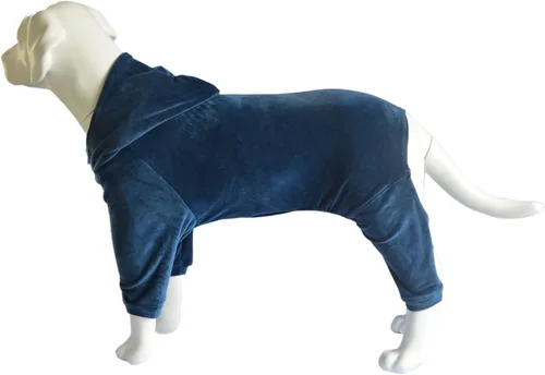 Miniatura 16 de Pijamas para perros, overoles para mascotas, pijamas para todas las estaciones, sudaderas de terciopelo para perros de 4 patas y cuatro pies