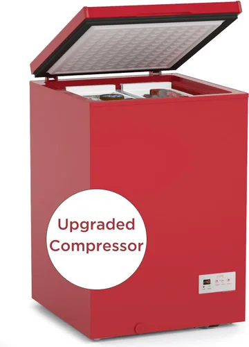 Miniatura 11 de Congelador de Cofre de 3.5 Pies Cúbicos - 2 Cestas Removibles - Congelador Compacto Silencioso - 7 Ajustes de Temperatura - Negro