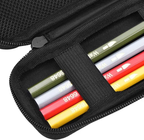 Miniatura 3 de Mudder Estuche de lápiz con carcasa dura para lápices y lápices capacitivos, estuche delgado para bolígrafos de viaje pequeño, estuche de bolsillo