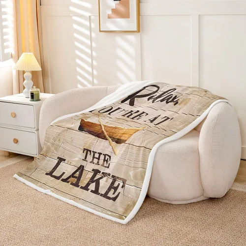 Miniatura 20 de Erosebridal Manta náutica de ancla, forro polar con brújula oceánica de 40 x 50 pulgadas para niños, niñas, adolescentes, adultos, decoración