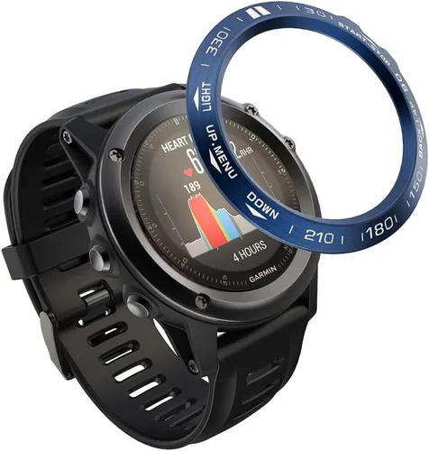 Miniatura 11 de REYDA Bisel de reloj compatible con Garmin Fenix 3/Fenix 3 HR Bisel Ring, acero inoxidable bisel Loop cubierta adhesiva resistente a los arañazos