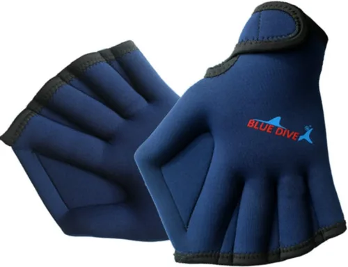 1 par de guantes de malla de natación, guantes de entrenamiento, palas de fitness acuático, resistencia al agua, tela de mano para hombres, mujeres,