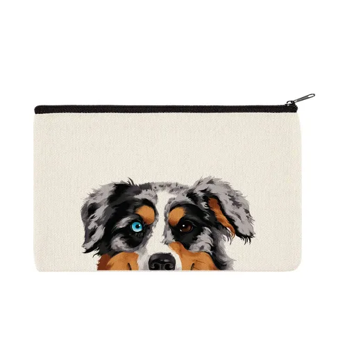 Miniatura 9 de WIRESTER Bolsa de maquillaje de lona con cremallera, bolsa de cosméticos, estuche organizador para mujeres y niñas, bolsa de cosméticos de viaje