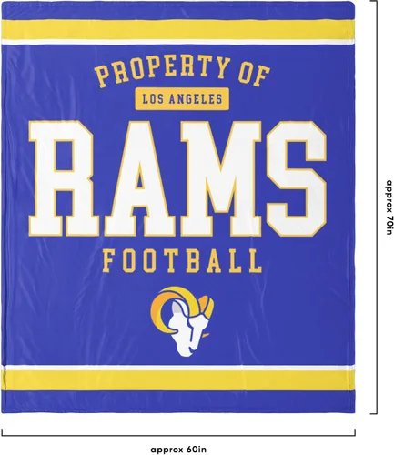 Miniatura 3 de FOCO NFL - Manta de felpa sherpa unisex para adultos, con logotipo de equipo de la NFL, 60 x 70 pulgadas
