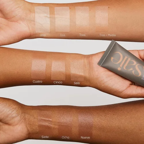 Miniatura 7 de Saie Slip Tint - Hidratante teñido con SPF 35, cobertura ligera, tinte brillante para la piel y protector solar mineral para rostro con ácido