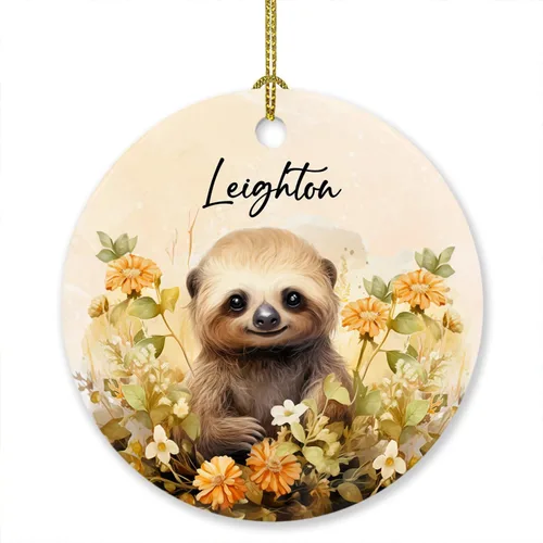 Miniatura 15 de Adorno de elefante de Navidad 2025, lindo adorno de elefante personalizado para árbol de Navidad, adornos de elefantes florales para bebés, regalos