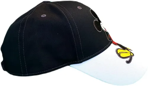Miniatura 4 de Disney Big Mickey Mouse Classic - Gorra de béisbol bordada con cierre de velcro (adulto), Negro